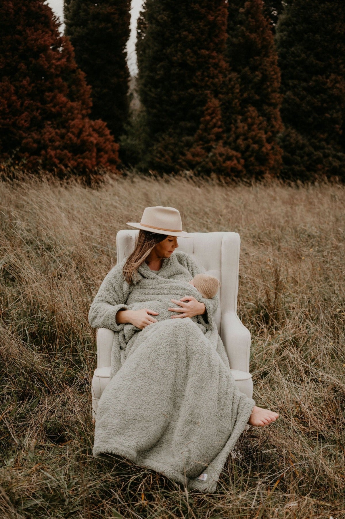 Breastfeeding Blanket - Sage Green