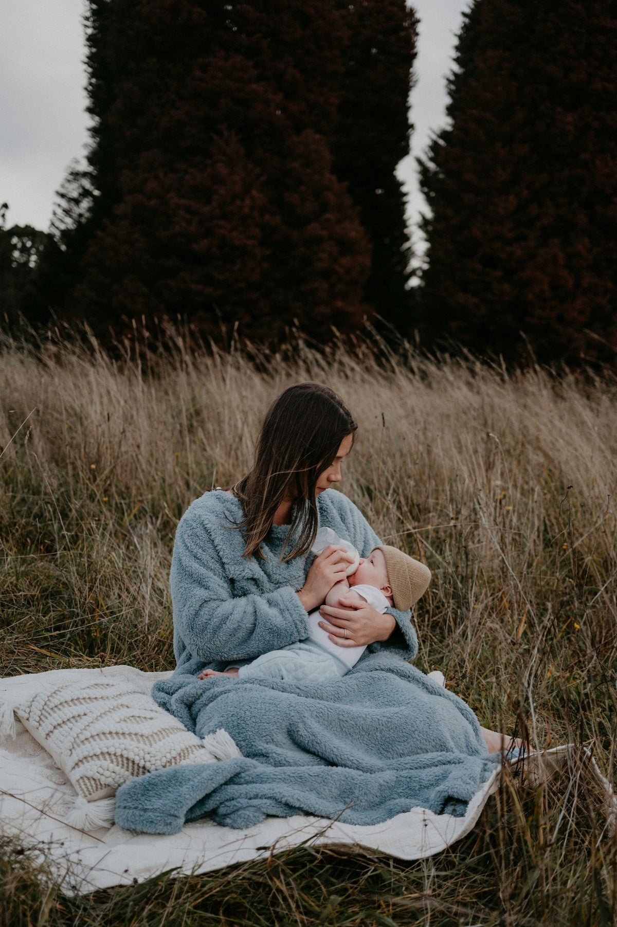 Breastfeeding Blanket - Blue