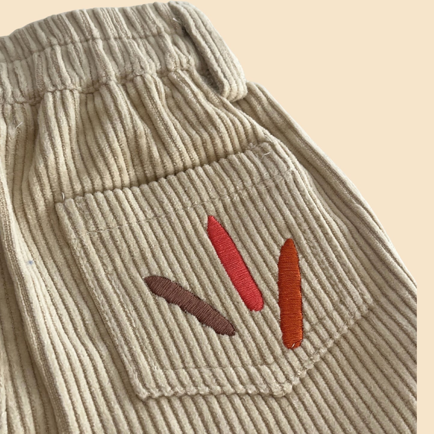 Corduroy Logo Shorts