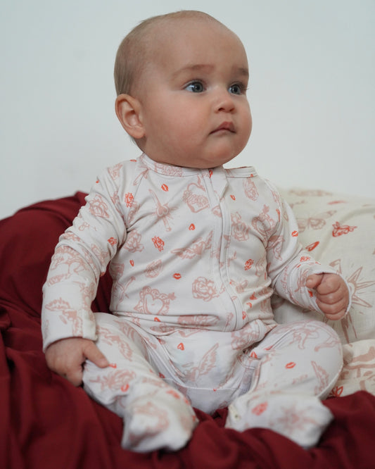 Organic Long Sleeve Growsuit - Cupid
