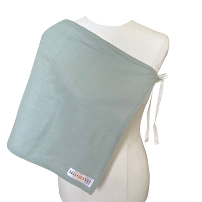 Tie Up Burp Cloth and Nursing Cover - Mint Green