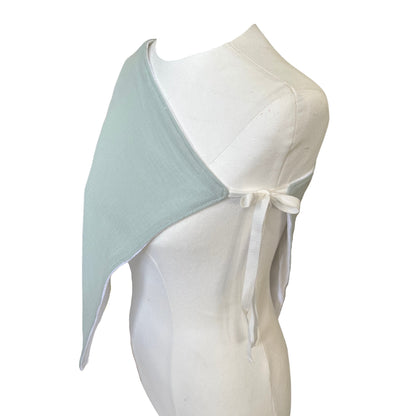 Tie Up Burp Cloth and Nursing Cover - Mint Green