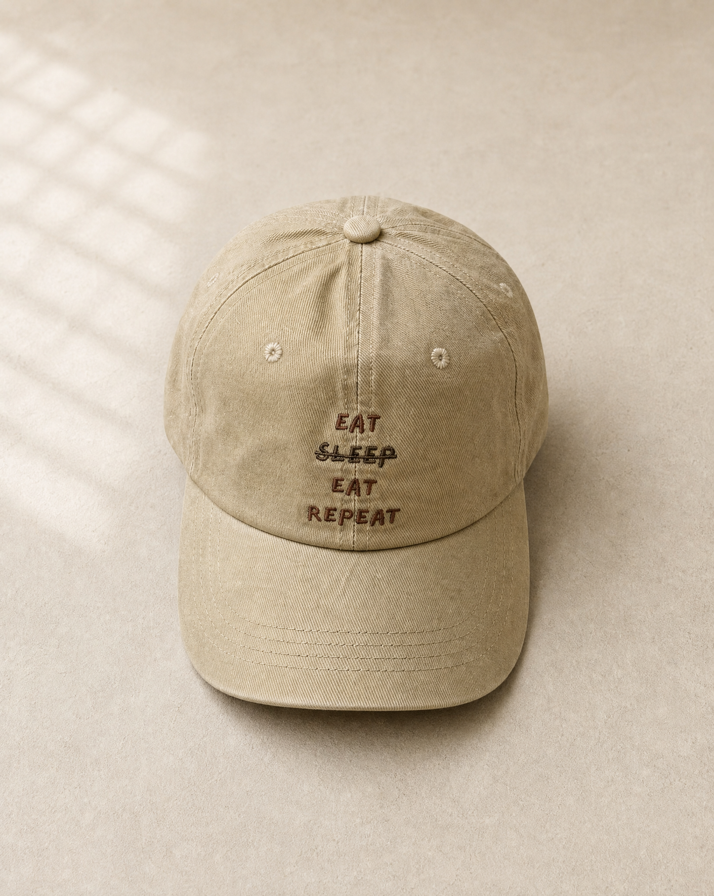 Eat Eat Repeat Beige | Adult