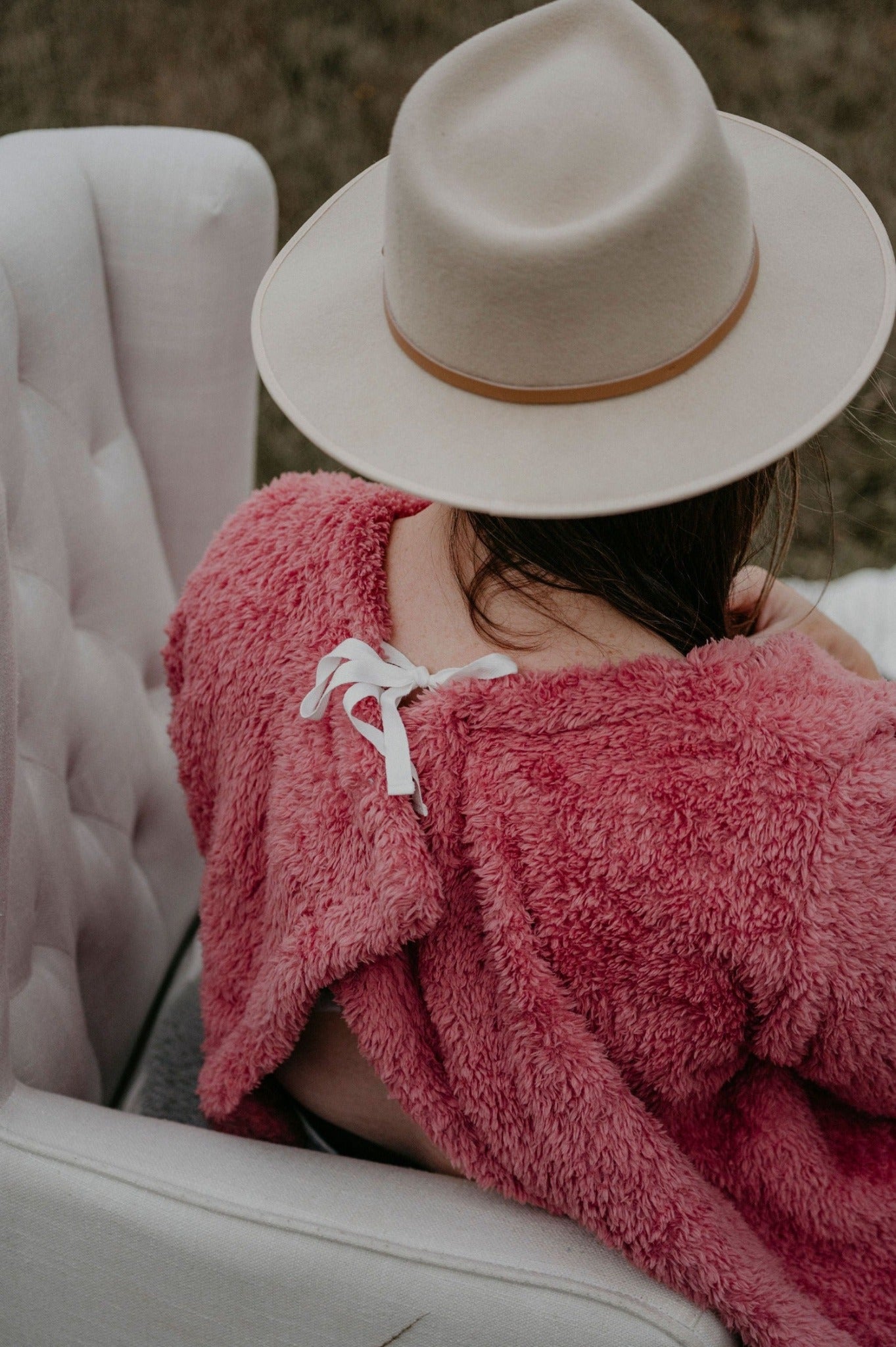 Tie up back of the BHOOMI Breastfeeding Blanket