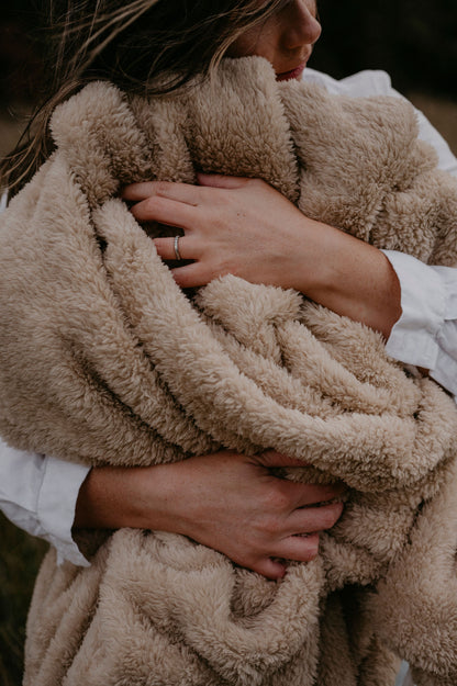 Brown Bundle - Breast Feeding Blanket and 2 x Burp Cloths