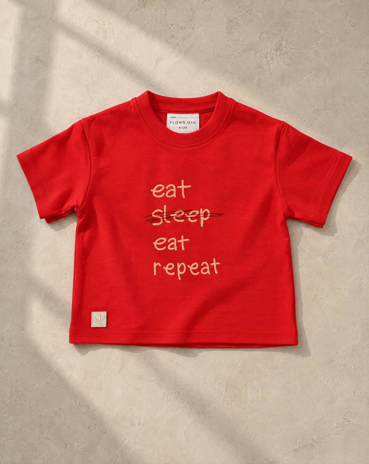 Eat Eat Repeat Oversized T-Shirt 2.0 - Red