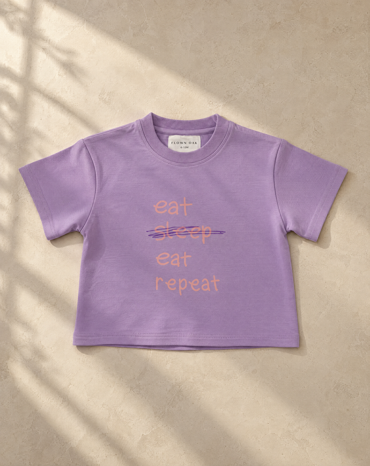 Eat Eat Repeat Oversized T-Shirt 2.0 - Purple