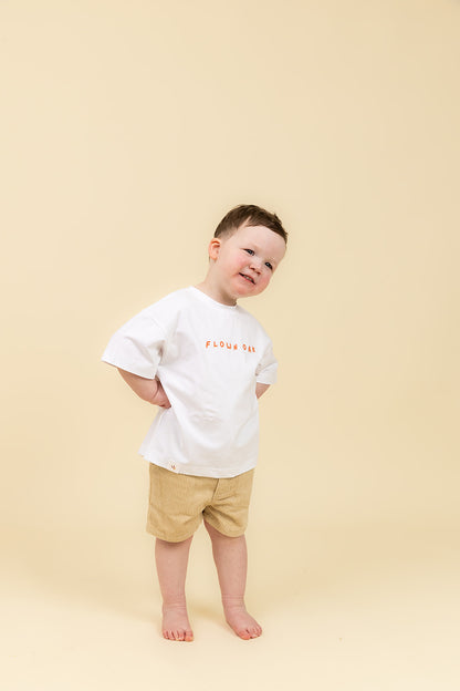 Corduroy Logo Shorts