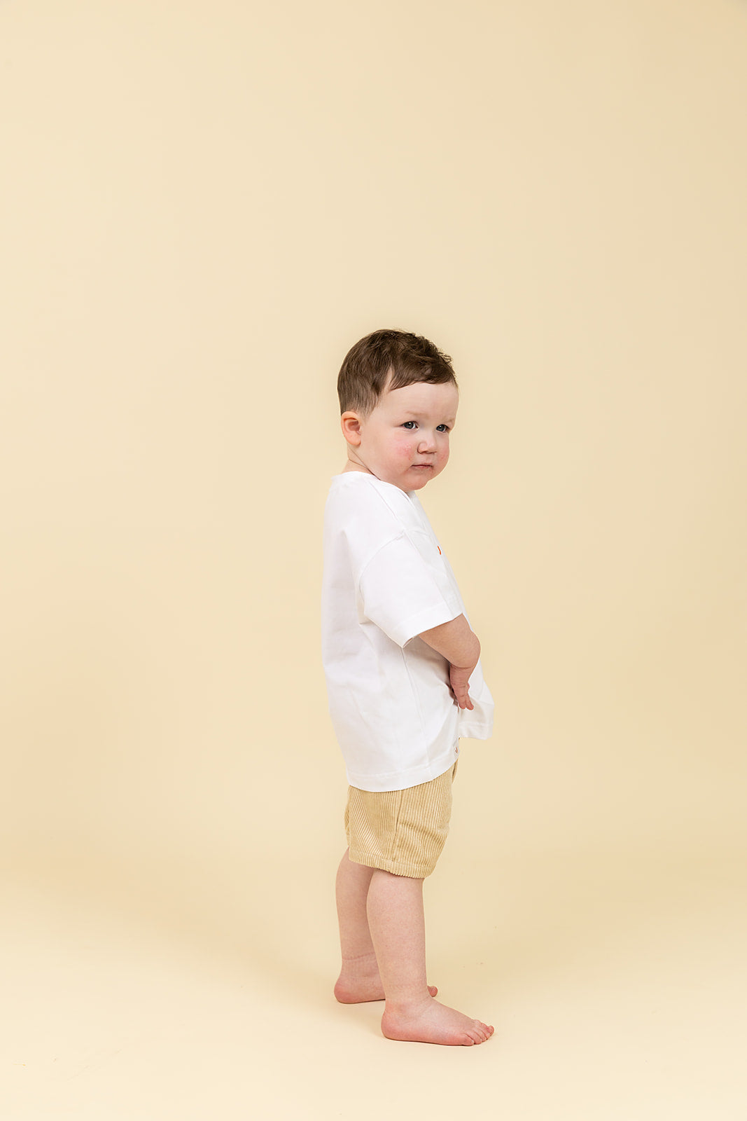 Corduroy Logo Shorts