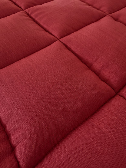 Cherry Embroidered Cot Quilt