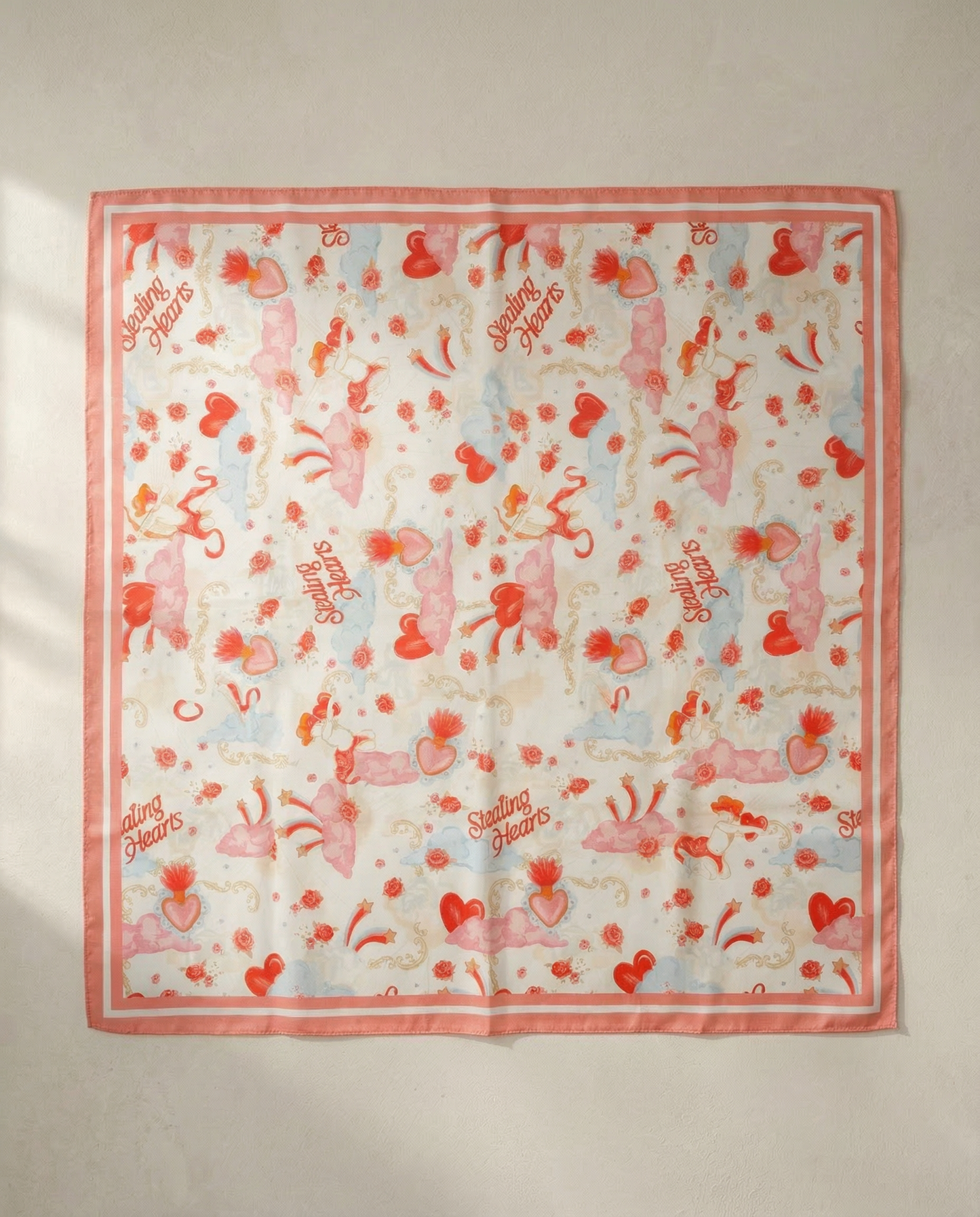 Stealing Hearts Silk Scarf