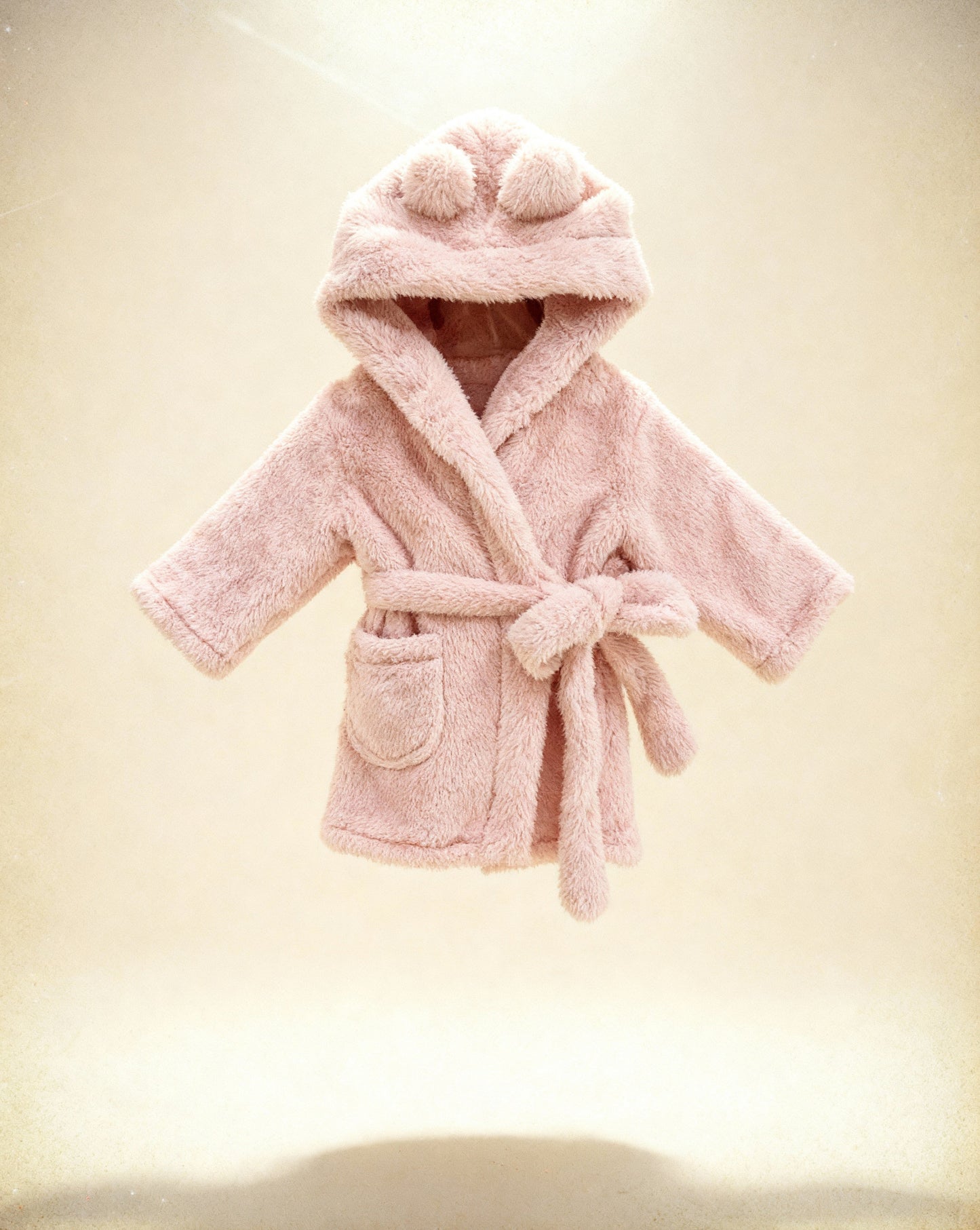 Teddy Fleece Kids Dressing Gown - Pink